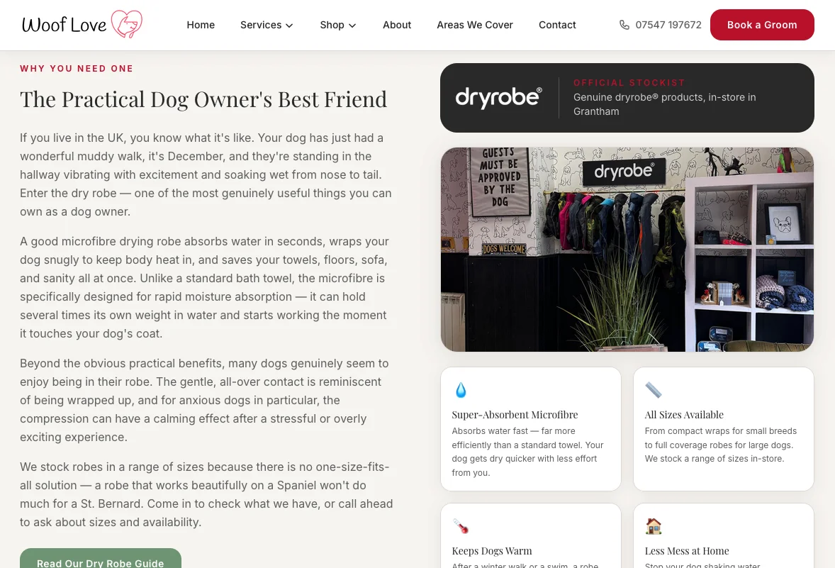 Wooflove website